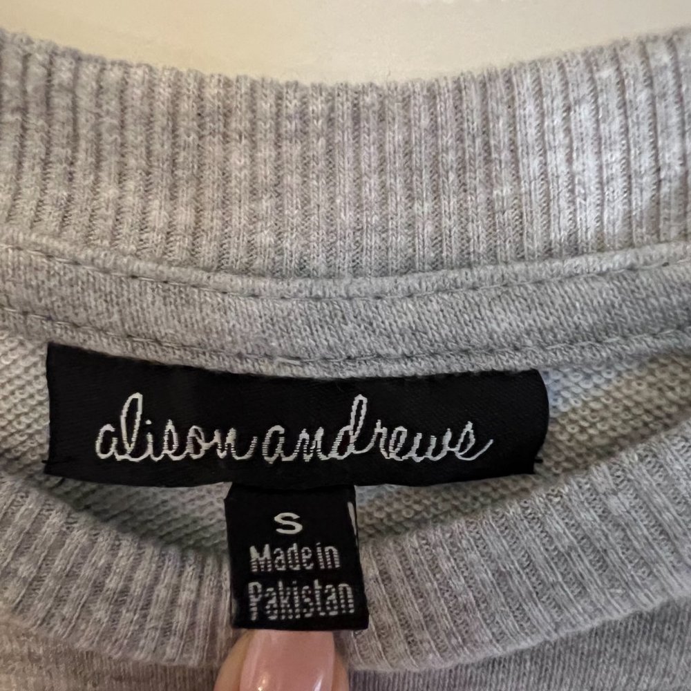 Cold Shoulder Sweatshirt with Ruffle Detail - Picture 2 of 3